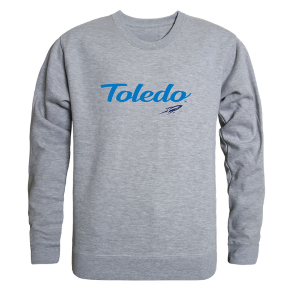 University of Toledo Rockets Script Crewneck Pullover Sweatshirt Sweater Black-Campus-Wardrobe