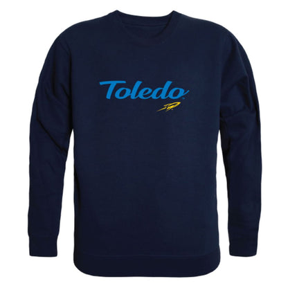 University of Toledo Rockets Script Crewneck Pullover Sweatshirt Sweater Black-Campus-Wardrobe