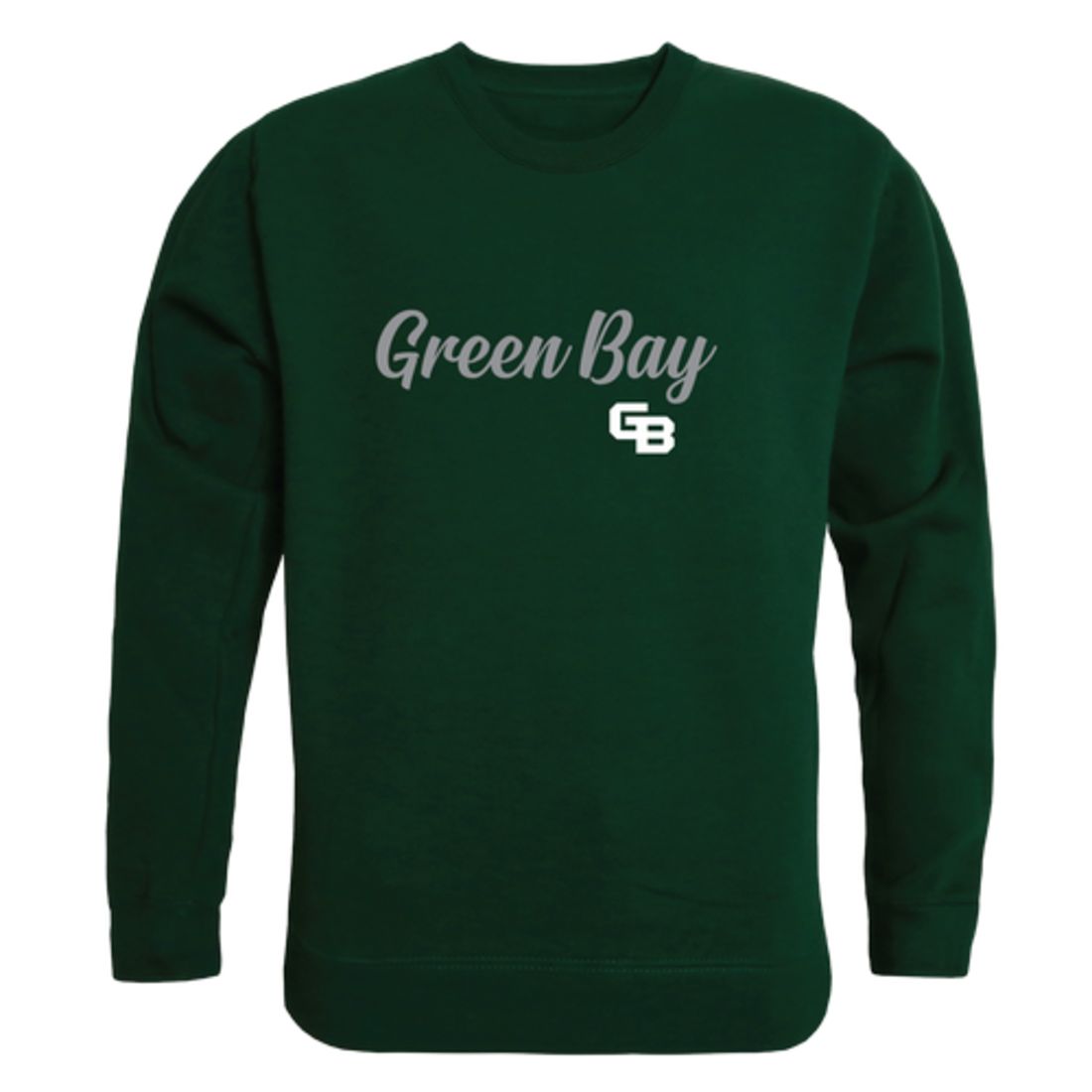 UWGB University of Wisconsin-Green Bay Phoenix Script Crewneck Pullover Sweatshirt Sweater Black-Campus-Wardrobe