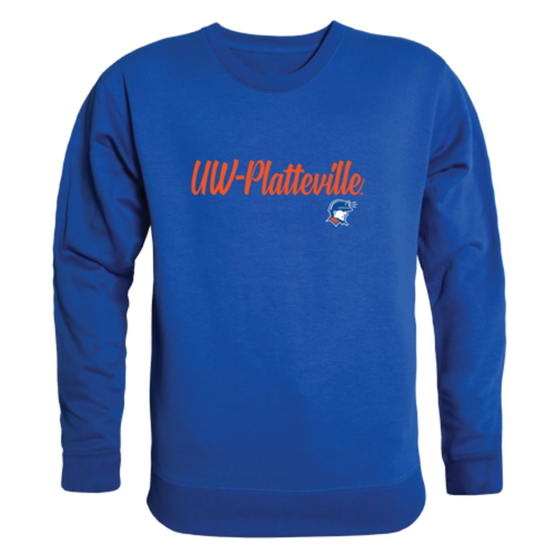 UW University of Wisconsin Platteville Pioneers Script Crewneck Pullover Sweatshirt Sweater Black-Campus-Wardrobe