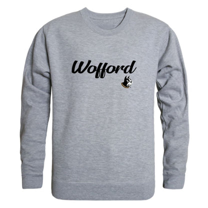 Wofford College Terriers Script Crewneck Pullover Sweatshirt Sweater Black-Campus-Wardrobe