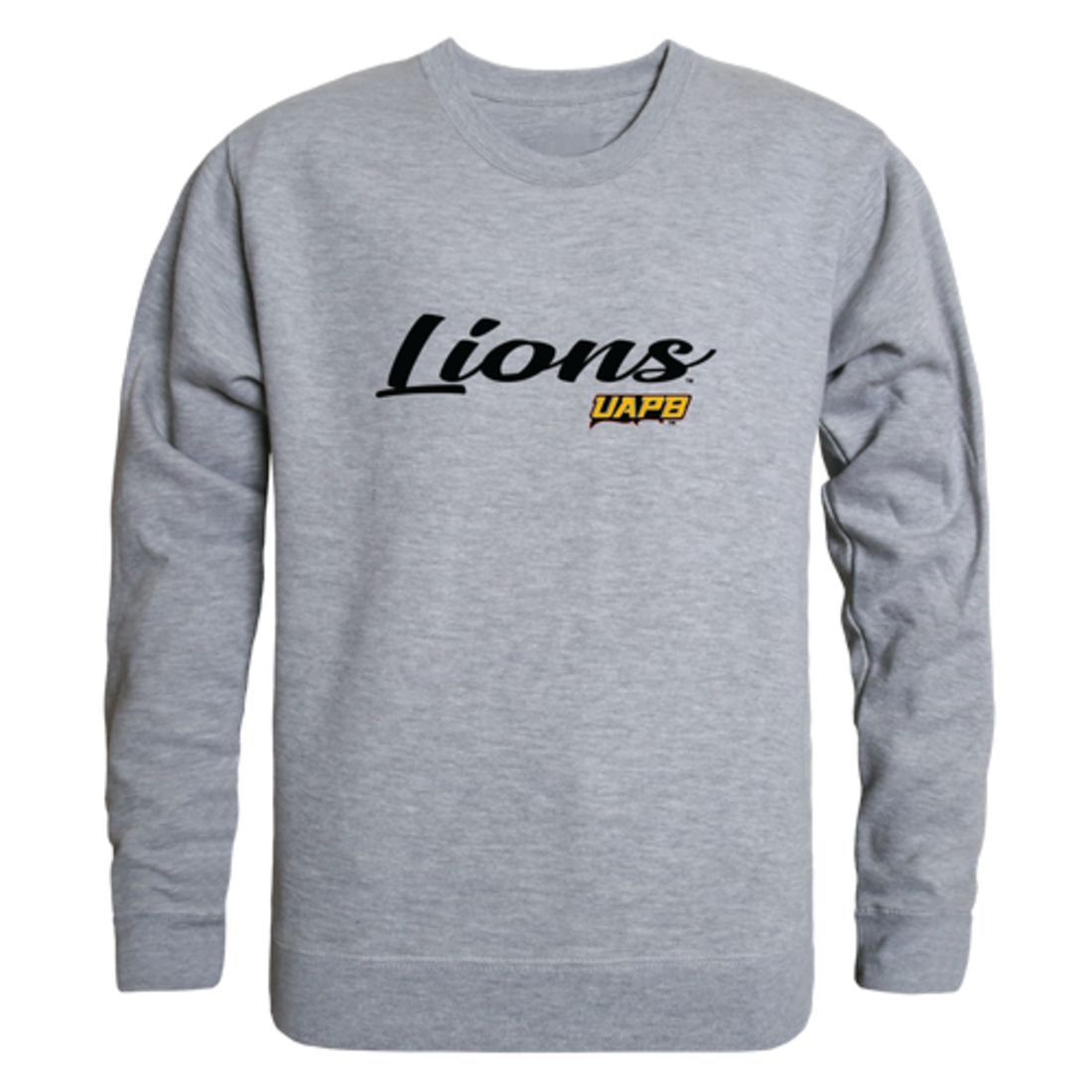 UAPB University of Arkansas Pine Bluff Golden Lions Script Crewneck Pullover Sweatshirt Sweater Black-Campus-Wardrobe