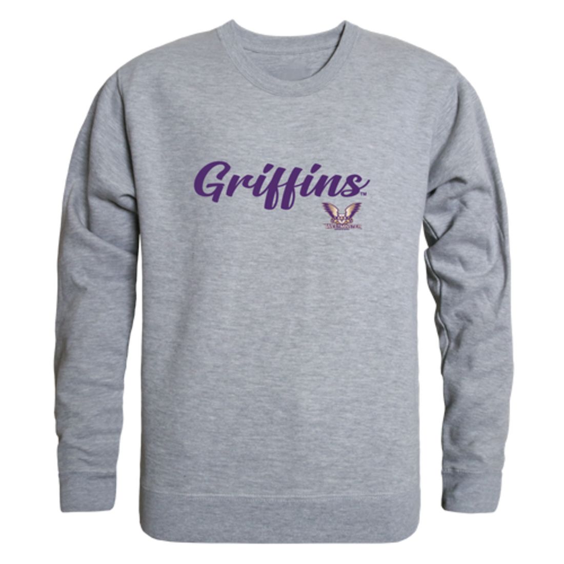 Westminster College Griffins Script Crewneck Pullover Sweatshirt Sweater Black-Campus-Wardrobe