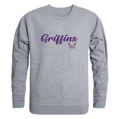 Westminster College Griffins Script Crewneck Pullover Sweatshirt Sweater Black-Campus-Wardrobe