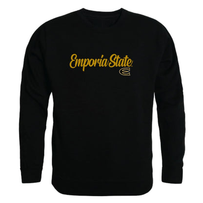 Emporia State University Hornets Script Crewneck Pullover Sweatshirt Sweater Black-Campus-Wardrobe