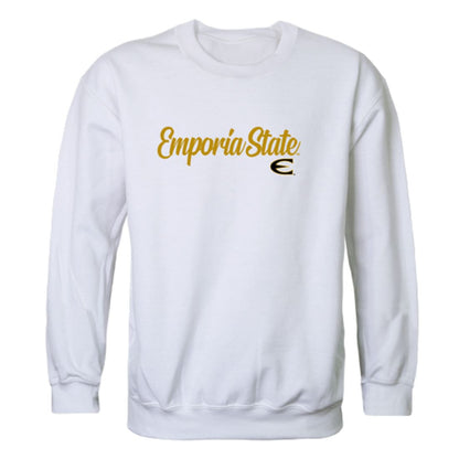 Emporia State University Hornets Script Crewneck Pullover Sweatshirt Sweater Black-Campus-Wardrobe