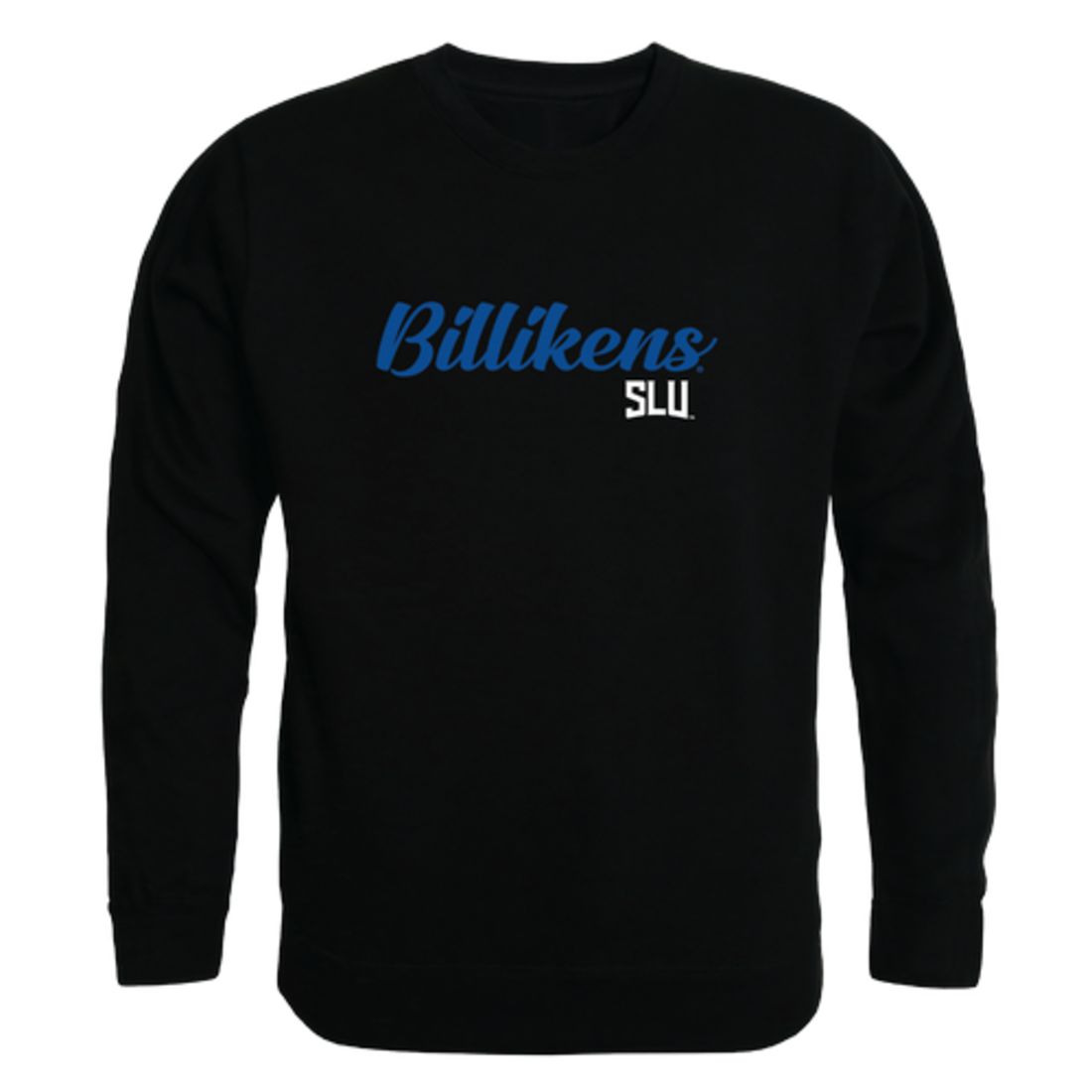 SLU Saint Louis University Billikens Script Crewneck Pullover Sweatshirt Sweater Black-Campus-Wardrobe