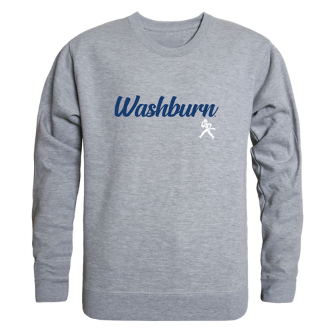 Washburn University Ichabods Script Crewneck Pullover Sweatshirt Sweater Black-Campus-Wardrobe