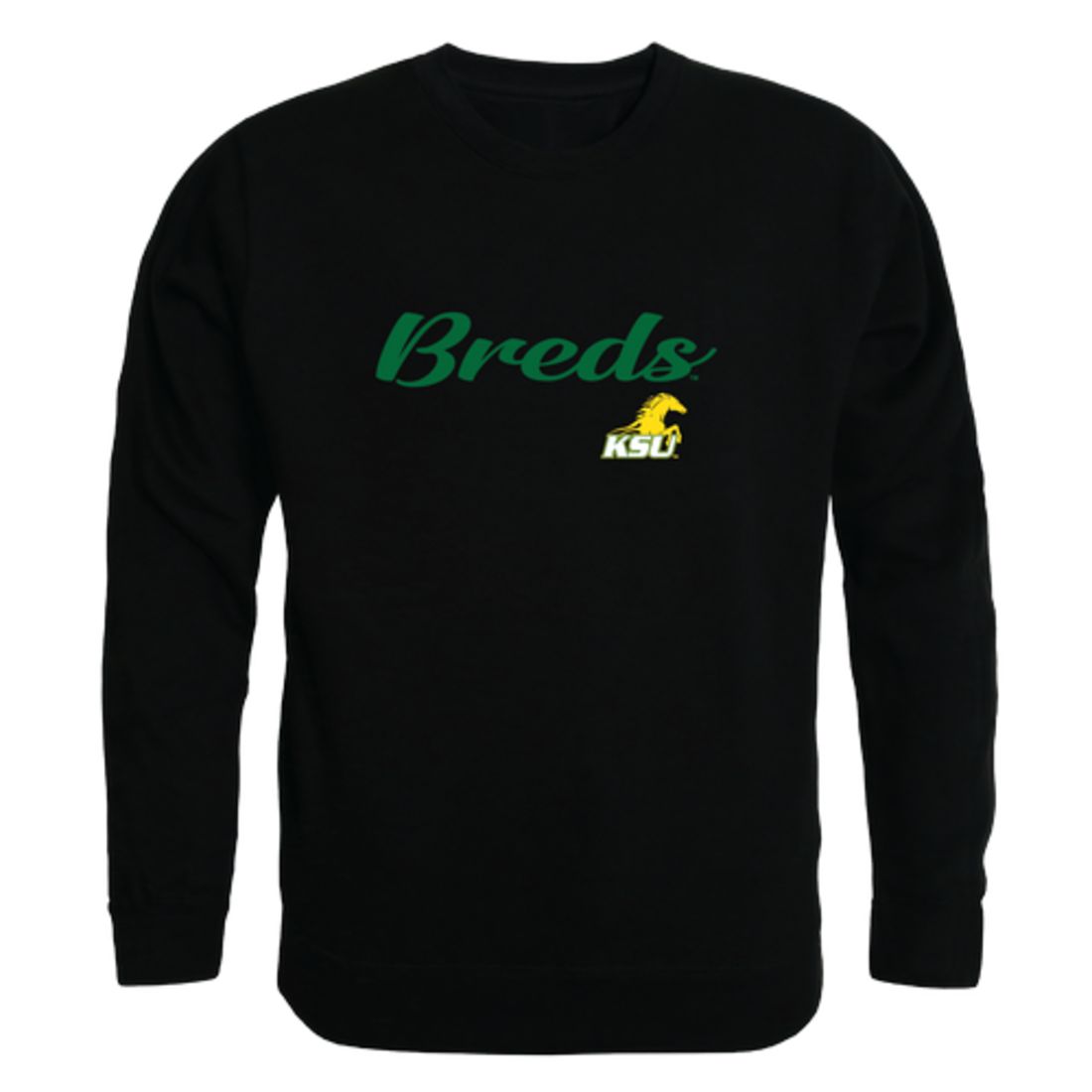 KYSU Kentucky State University Thorobreds Script Crewneck Pullover Sweatshirt Sweater Black-Campus-Wardrobe