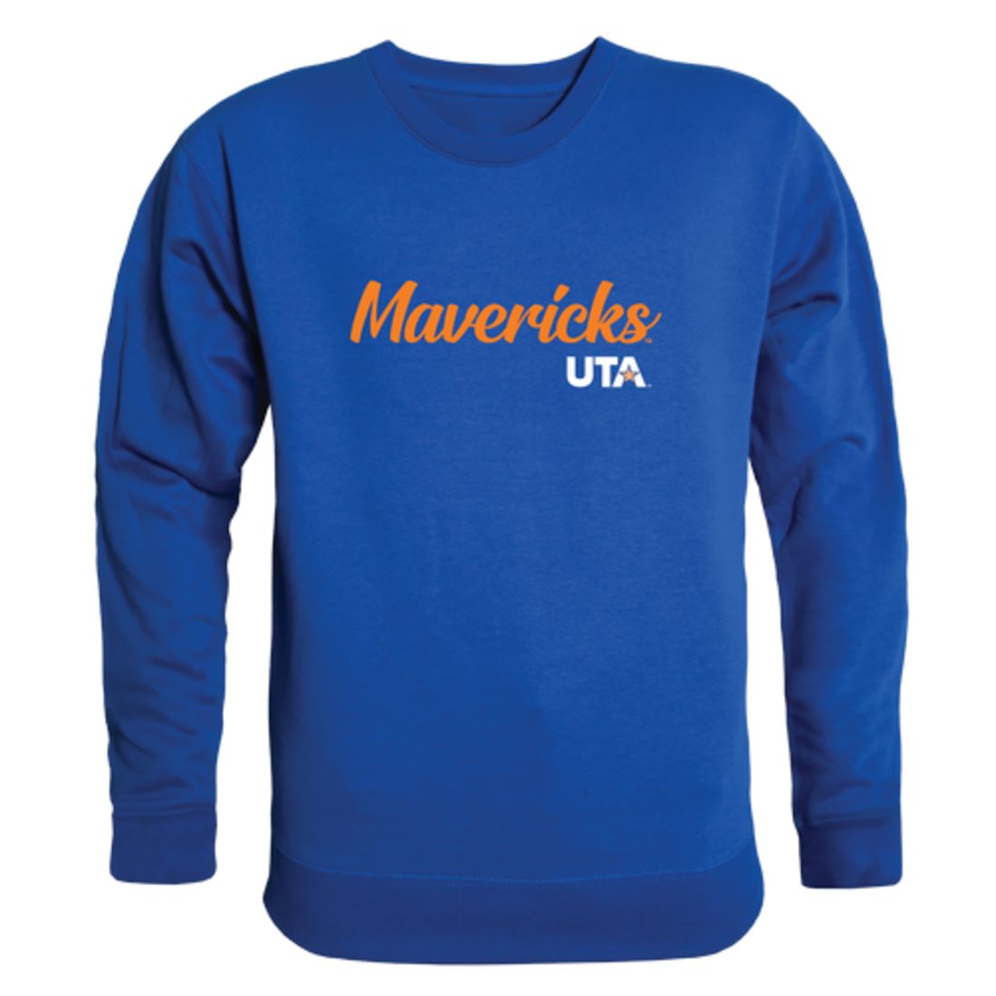 UTA University of Texas at Arlington Mavericks Script Crewneck Pullover Sweatshirt Sweater Black-Campus-Wardrobe