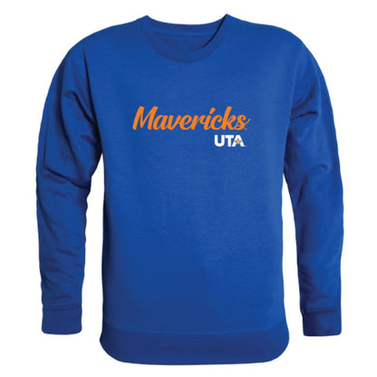 UTA University of Texas at Arlington Mavericks Script Crewneck Pullover Sweatshirt Sweater Black-Campus-Wardrobe