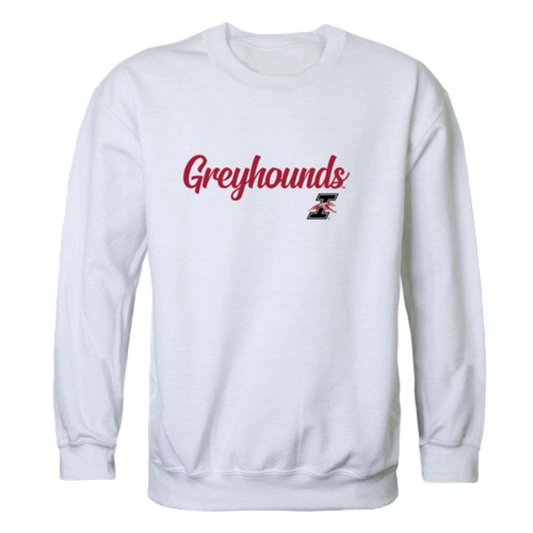 UIndy University of Indianapolis Greyhounds Script Crewneck Pullover Sweatshirt Sweater Black-Campus-Wardrobe