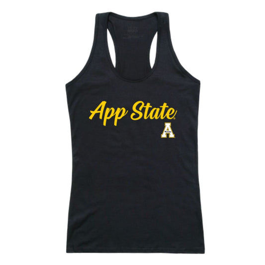 Appalachian App State University Mountaineers Womens Script Tank Top T-Shirt-Campus-Wardrobe