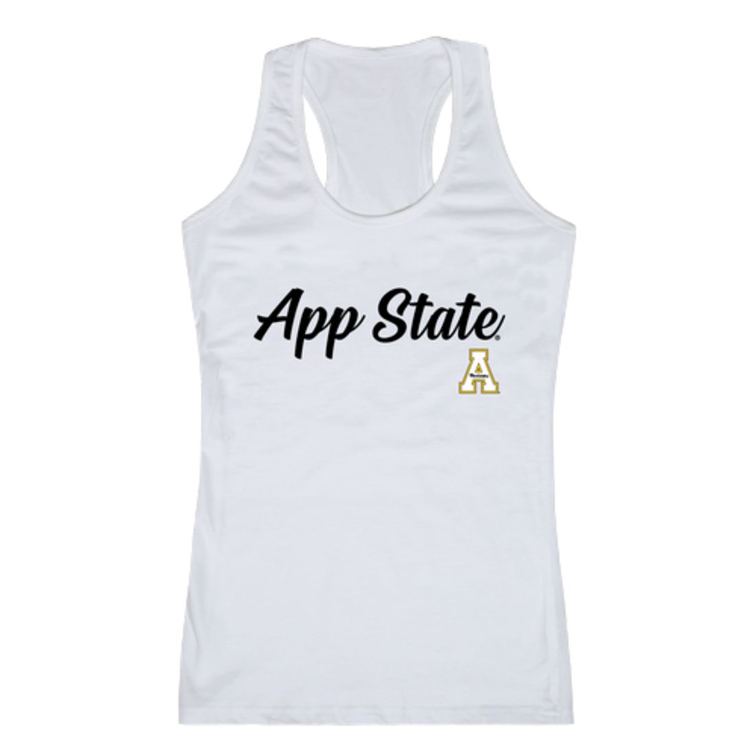 Appalachian App State University Mountaineers Womens Script Tank Top T-Shirt-Campus-Wardrobe