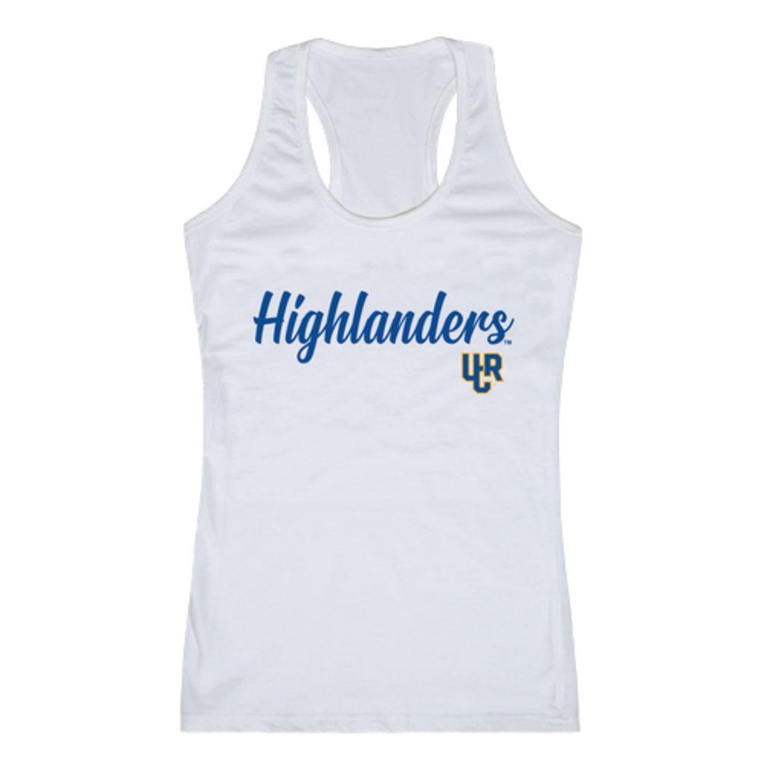 University of California UC Riverside The Highlanders Womens Script Tank Top T-Shirt-Campus-Wardrobe