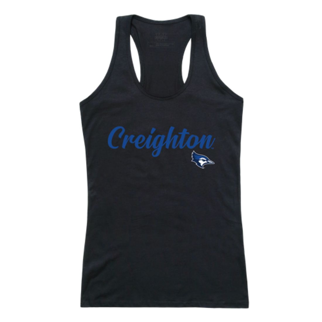 Creighton Universityjays Womens Script Tank Top T-Shirt-Campus-Wardrobe