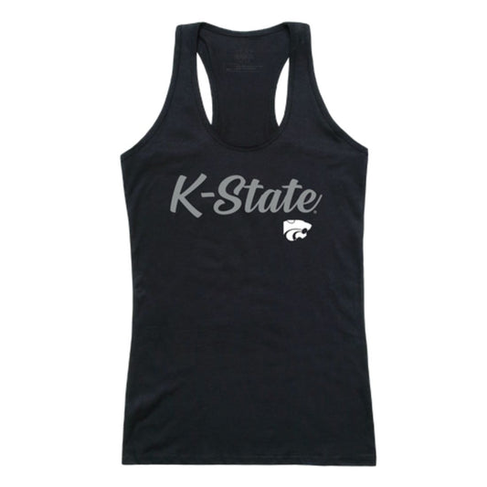 KSU Kansas State University Wildcats Womens Script Tank Top T-Shirt-Campus-Wardrobe