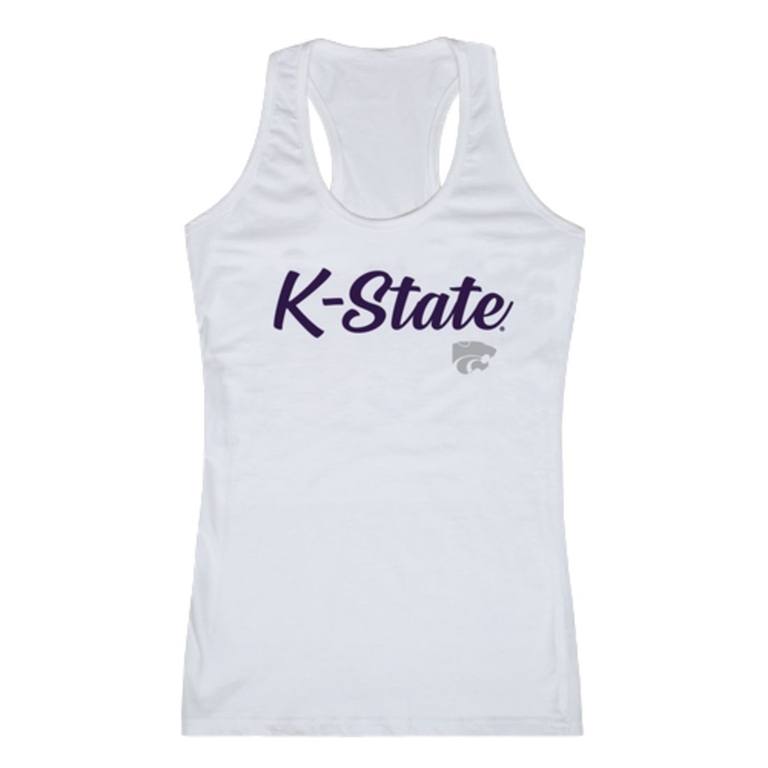 KSU Kansas State University Wildcats Womens Script Tank Top T-Shirt-Campus-Wardrobe