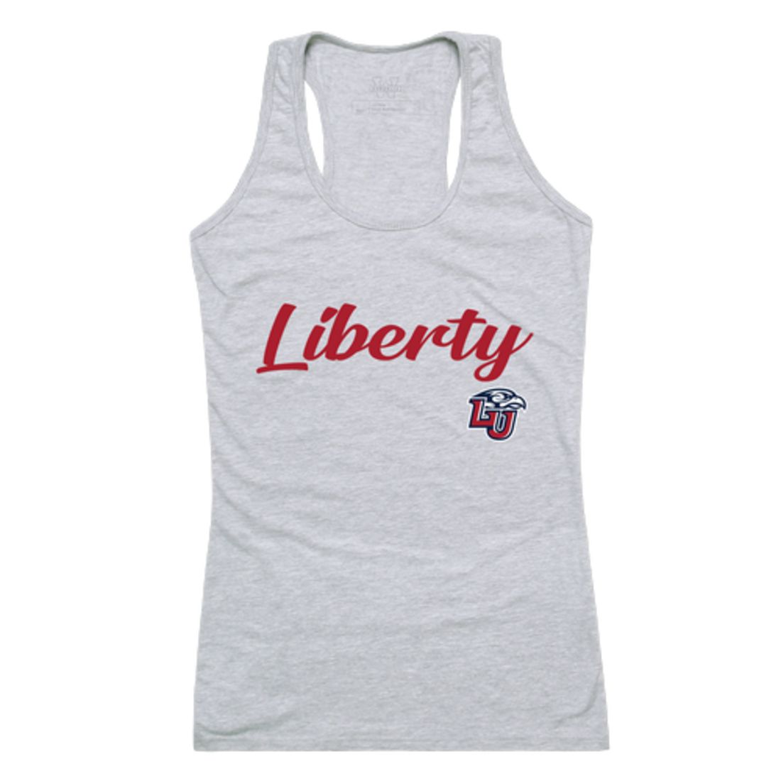 Liberty University Flames Womens Script Tank Top T-Shirt-Campus-Wardrobe