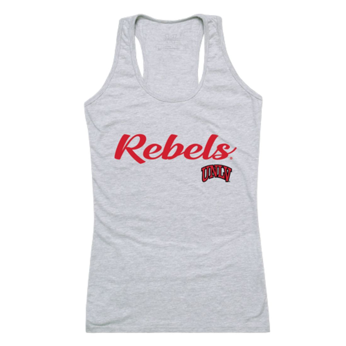 UNLV University of Nevada Las Vegas Rebels Womens Script Tank Top T-Shirt-Campus-Wardrobe