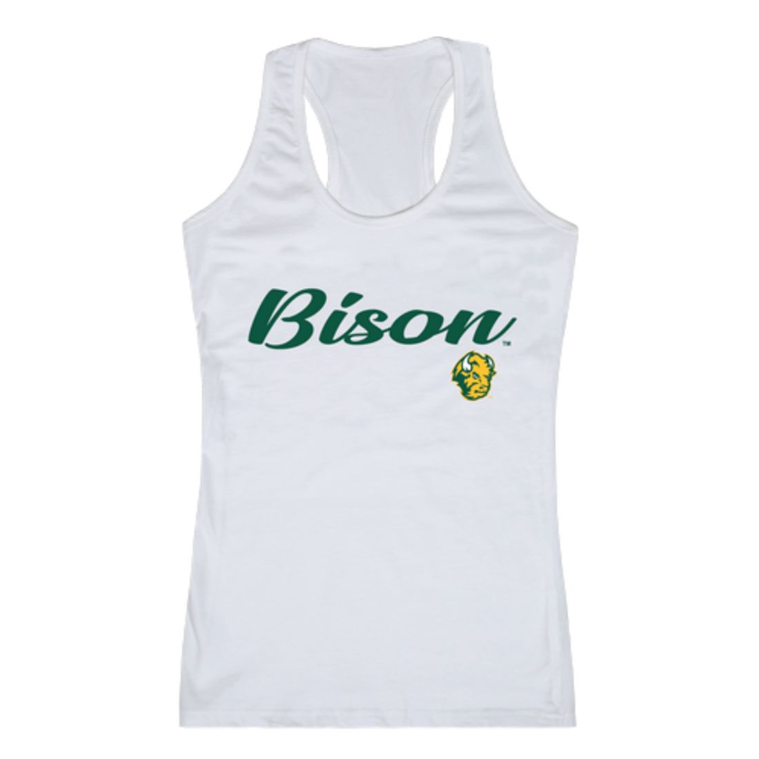 NDSU North Dakota State University Bison Thundering Herd Womens Script Tank Top T-Shirt-Campus-Wardrobe