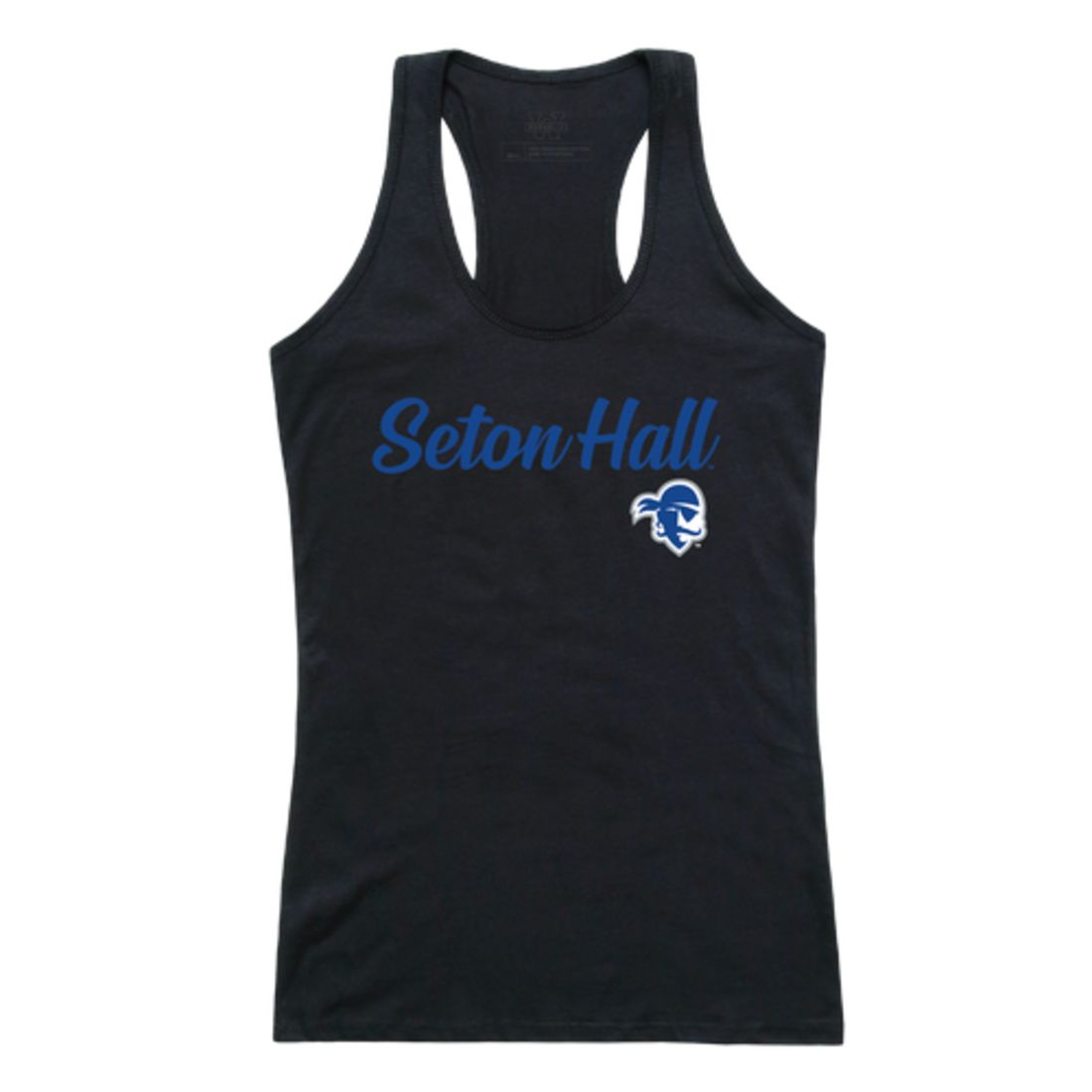 SHU Seton Hall University Pirates Womens Script Tank Top T-Shirt-Campus-Wardrobe