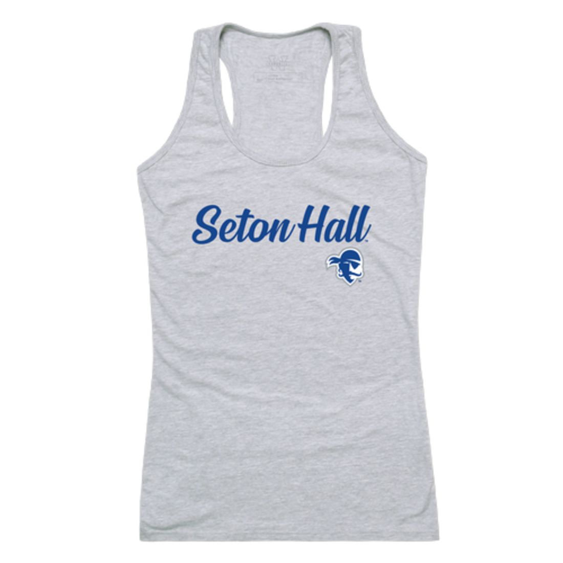 SHU Seton Hall University Pirates Womens Script Tank Top T-Shirt-Campus-Wardrobe