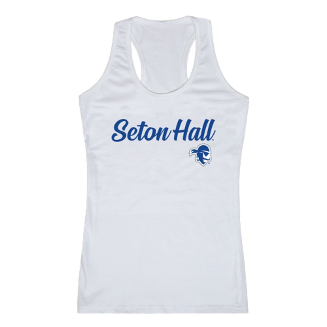 SHU Seton Hall University Pirates Womens Script Tank Top T-Shirt-Campus-Wardrobe