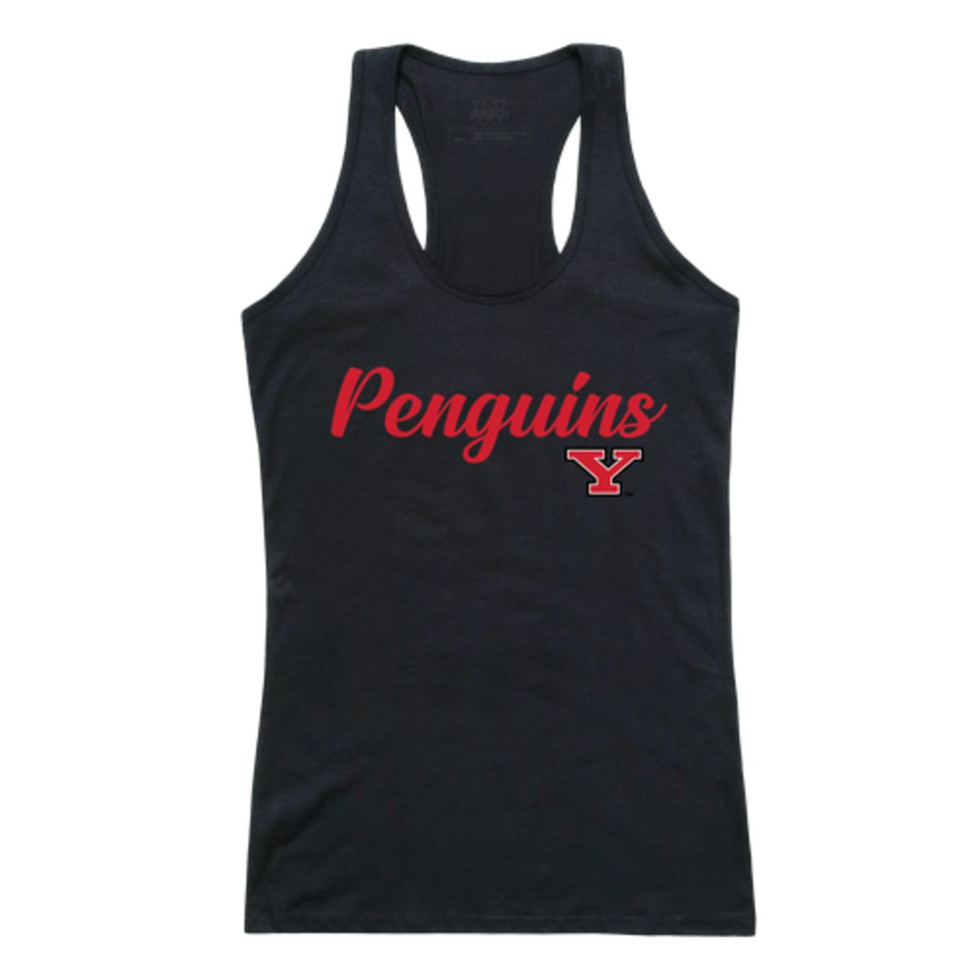 YSU Youngstown State University Penguins Womens Script Tank Top T-Shirt-Campus-Wardrobe