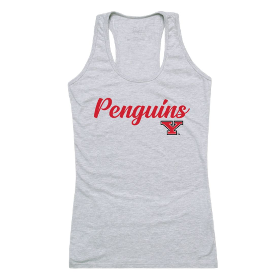YSU Youngstown State University Penguins Womens Script Tank Top T-Shirt-Campus-Wardrobe
