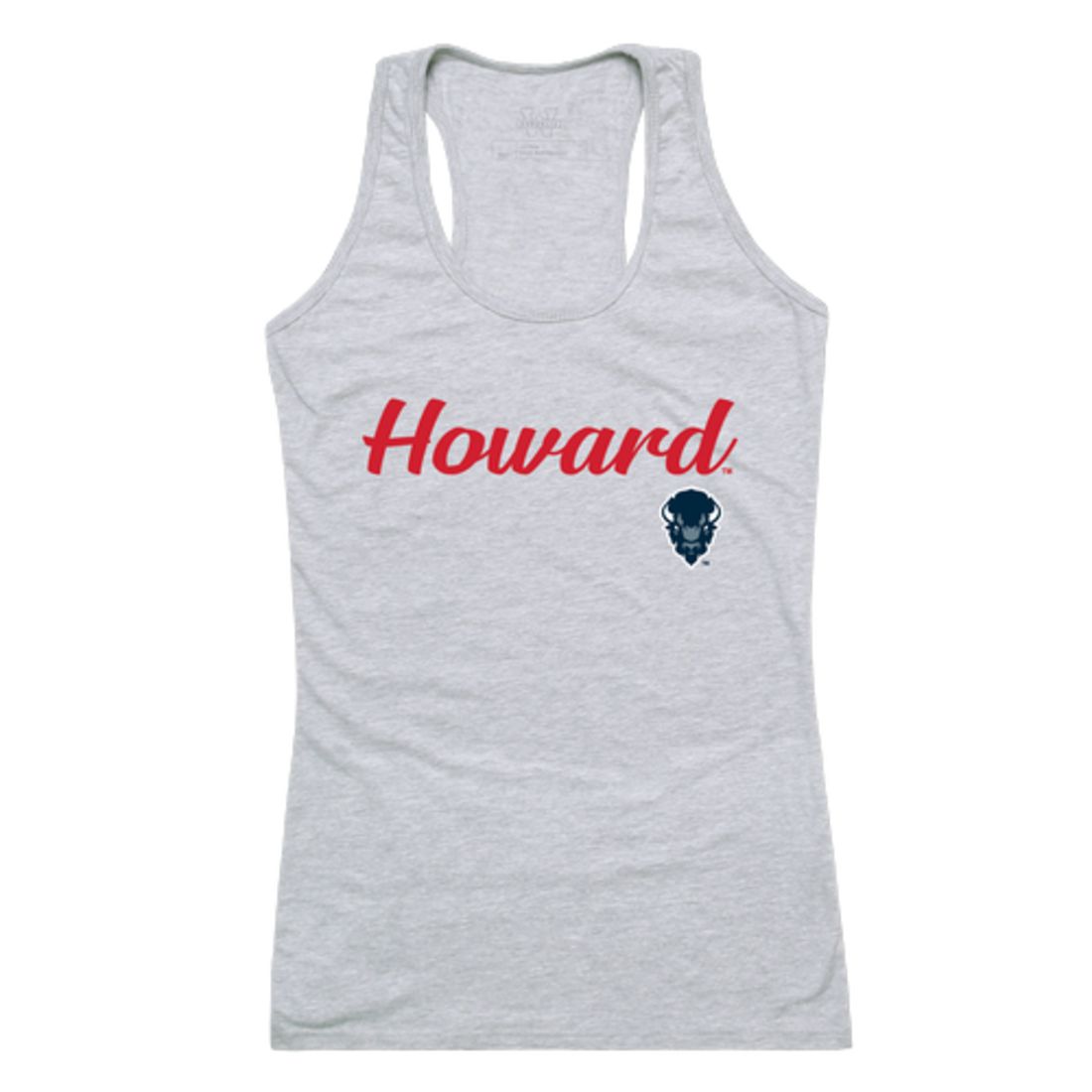 Howard University Bison Womens Script Tank Top T-Shirt-Campus-Wardrobe