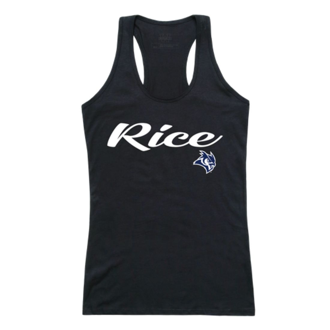 Rice University Owls Womens Script Tank Top T-Shirt-Campus-Wardrobe