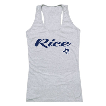 Rice University Owls Womens Script Tank Top T-Shirt-Campus-Wardrobe