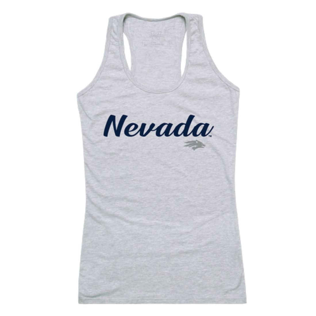 University of Nevada Wolf Pack Womens Script Tank Top T-Shirt-Campus-Wardrobe