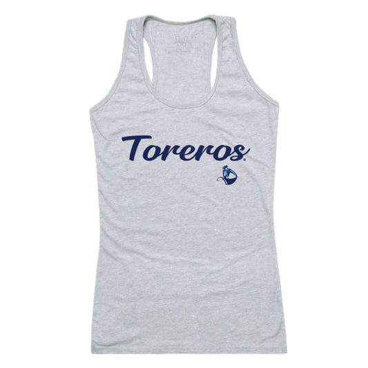 Mouseover Image, USD University of San Diego Toreros Womens Script Tank Top T-Shirt-Campus-Wardrobe