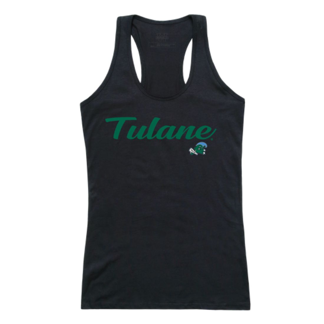 Tulane University Waves Womens Script Tank Top T-Shirt-Campus-Wardrobe