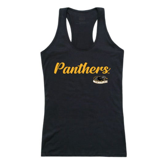 UW University of Wisconsin Milwaukee Panthers Womens Script Tank Top T-Shirt-Campus-Wardrobe