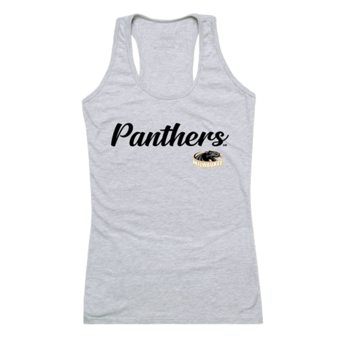UW University of Wisconsin Milwaukee Panthers Womens Script Tank Top T-Shirt-Campus-Wardrobe