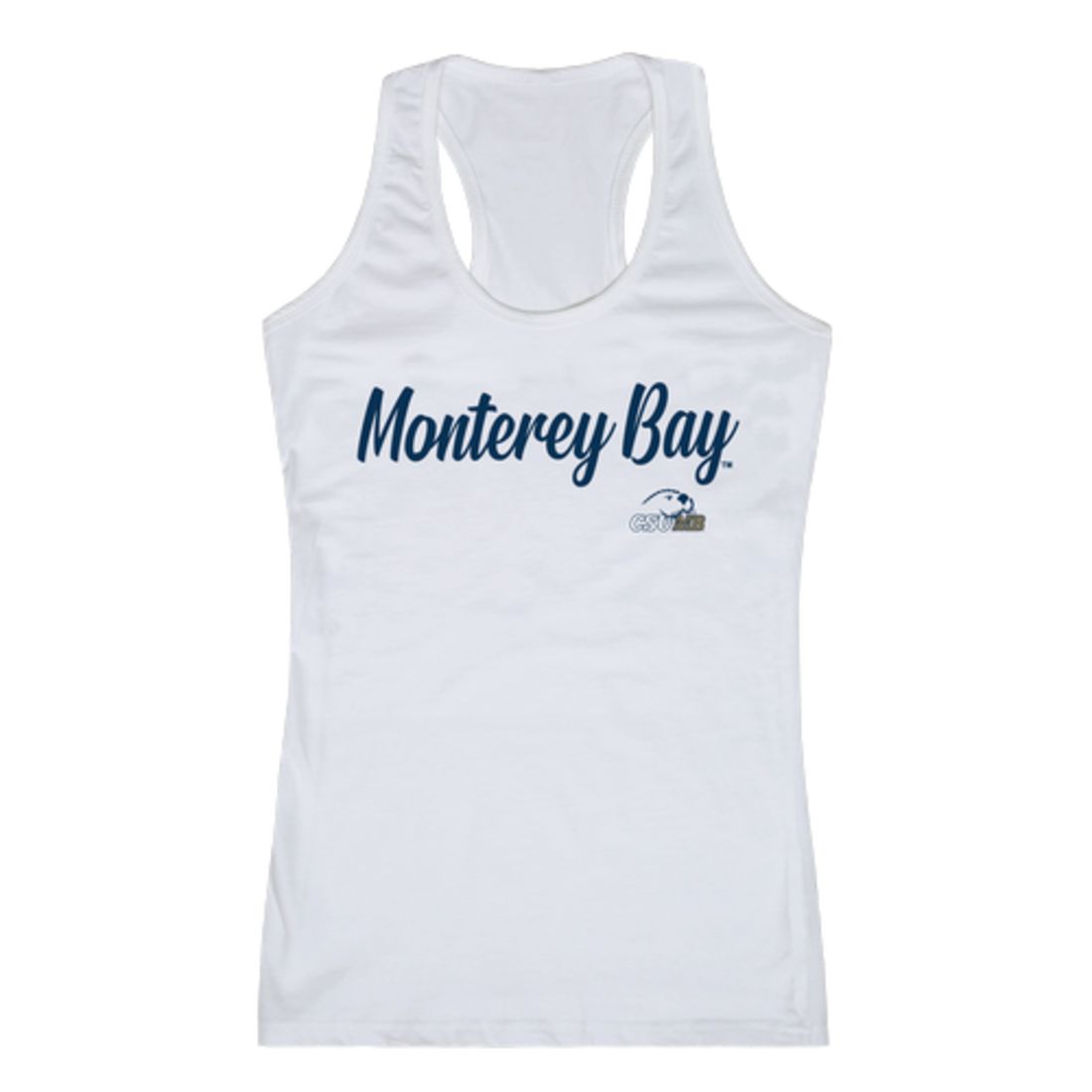 CSUMB California State University Monterey Bay Otters Womens Script Tank Top T-Shirt-Campus-Wardrobe