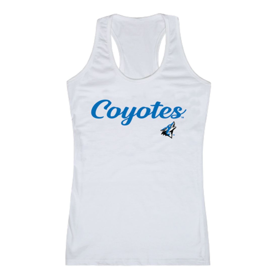 CSUSB California State University San Bernardino Coyotes Womens Script Tank Top T-Shirt-Campus-Wardrobe