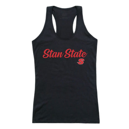 CSUSTAN California State University Stanislaus Warriors Womens Script Tank Top T-Shirt-Campus-Wardrobe