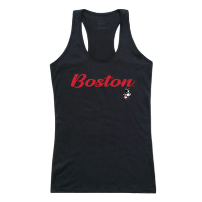 Boston University Terriers Womens Script Tank Top T-Shirt-Campus-Wardrobe