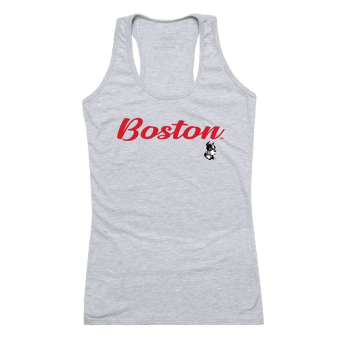 Boston University Terriers Womens Script Tank Top T-Shirt-Campus-Wardrobe