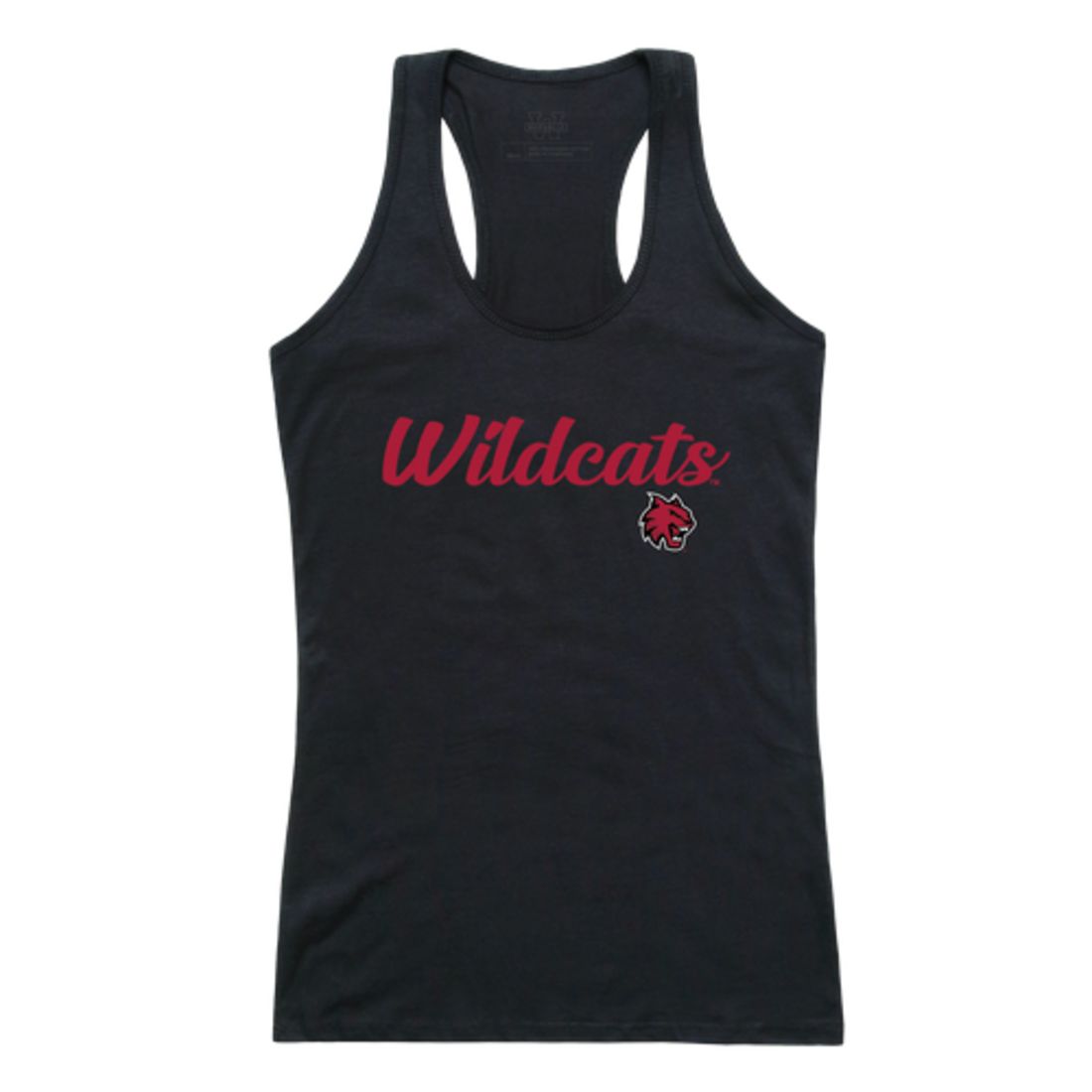 CWU Central Washington University Wildcats Womens Script Tank Top T-Shirt-Campus-Wardrobe