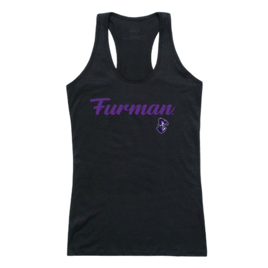 Furman University Paladins Womens Script Tank Top T-Shirt-Campus-Wardrobe
