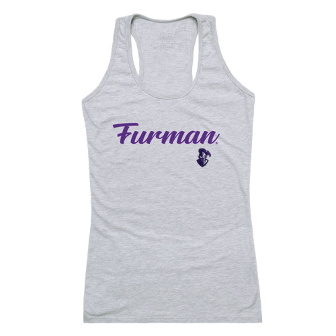 Furman University Paladins Womens Script Tank Top T-Shirt-Campus-Wardrobe