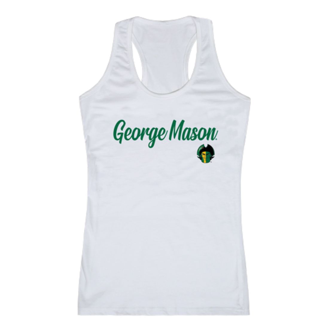 GMU George Mason University Patriots Womens Script Tank Top T-Shirt-Campus-Wardrobe