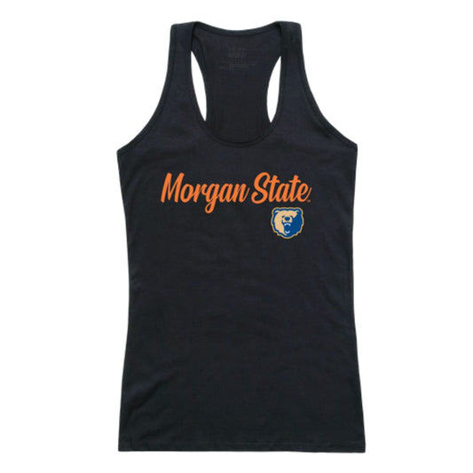 Morgan State University Bears Womens Script Tank Top T-Shirt-Campus-Wardrobe