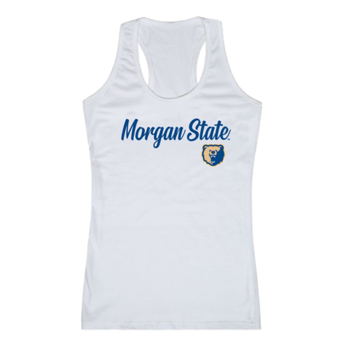 Morgan State University Bears Womens Script Tank Top T-Shirt-Campus-Wardrobe