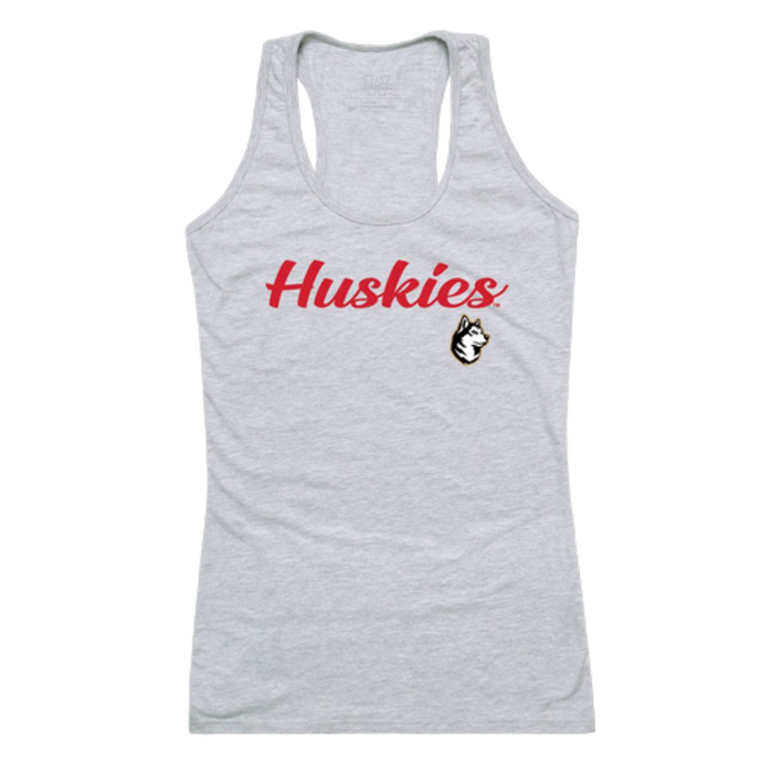 Northeastern University Huskies Womens Script Tank Top T-Shirt-Campus-Wardrobe